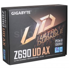 Материнская плата GIGABYTE Z690 UD AX LGA 1700, Intel Z690, 4xDDR5-4800 МГц, 3xPCI-Ex16, 3xM.2, Standard-ATX